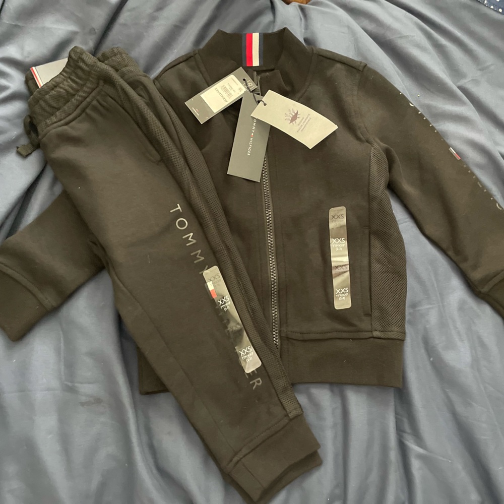 NEW WITH TAGS Tommy Hilfiger Kids Track Suit Set